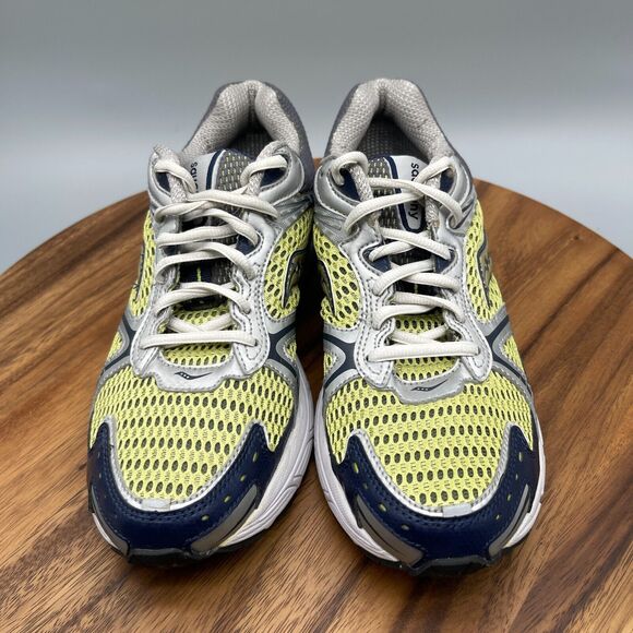 Saucony ProGrid Womens Size 10 Gray Yellow Running Shoes Sneakers 10010-1 Jazz - Picture 2 of 9